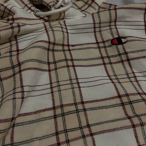 Cropped champion hoodie.